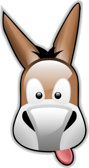 300x565 Donkey Clip Art