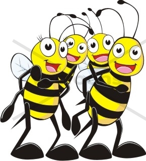 290x320 Bee Family Of Four