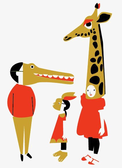 422x584 Creative Mask, Animal Masks, Family, Giraffe Png Image And Clipart