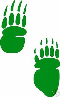 236x380 Large Dog Track Footprint Sticker Animal Paw Print Decal