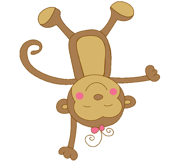 600x512 Animal Clipart Baby Monkey