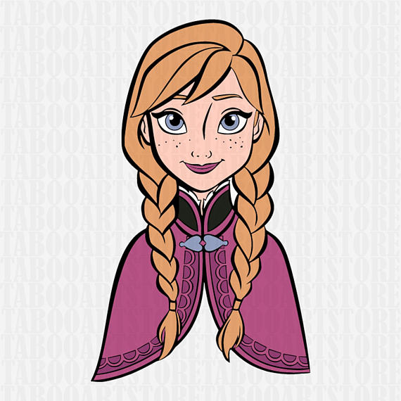 570x570 Frozen Anna Disney Princess Svg Disney Princess Eps Frozen