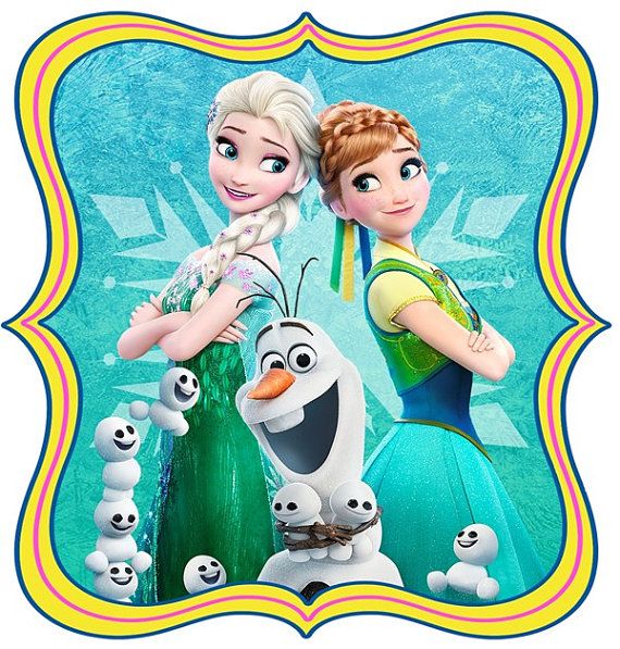 570x597 Frozen Clipart 2nd Birthday