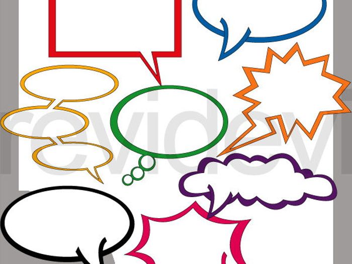 700x525 Superhero Comic Talk Bubble Clip Art