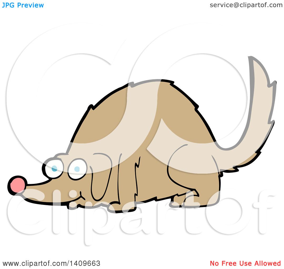 1080x1024 Clipart Of A Cartoon Dog Sniffing