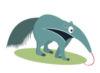 200x146 Free Anteater Clipart