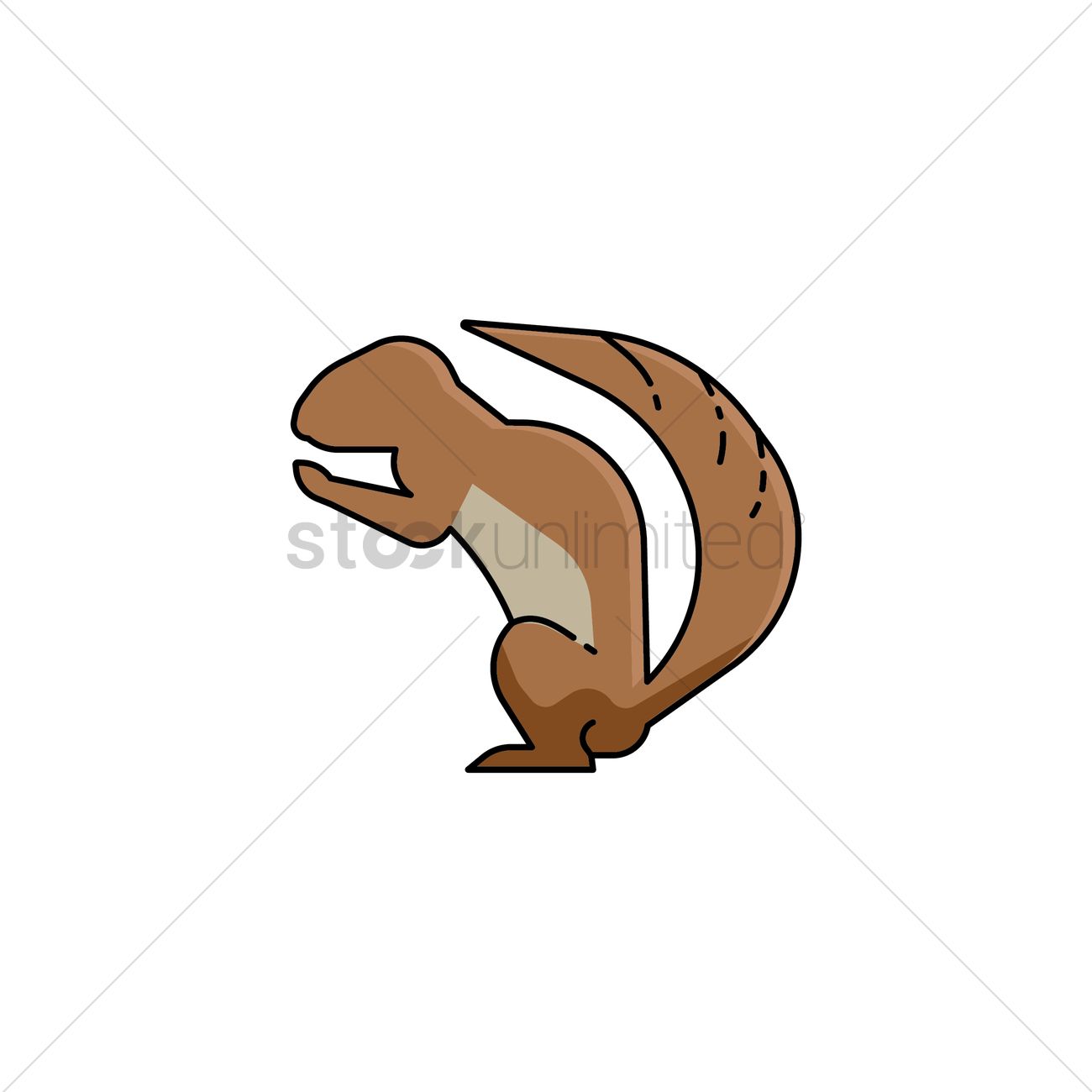1300x1300 Squirrel Vector Image