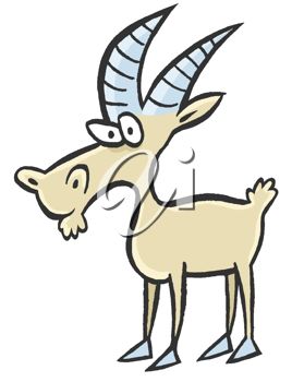 268x350 Picture Of A Goat Cartoon In A Vector Clip Art Illlustration