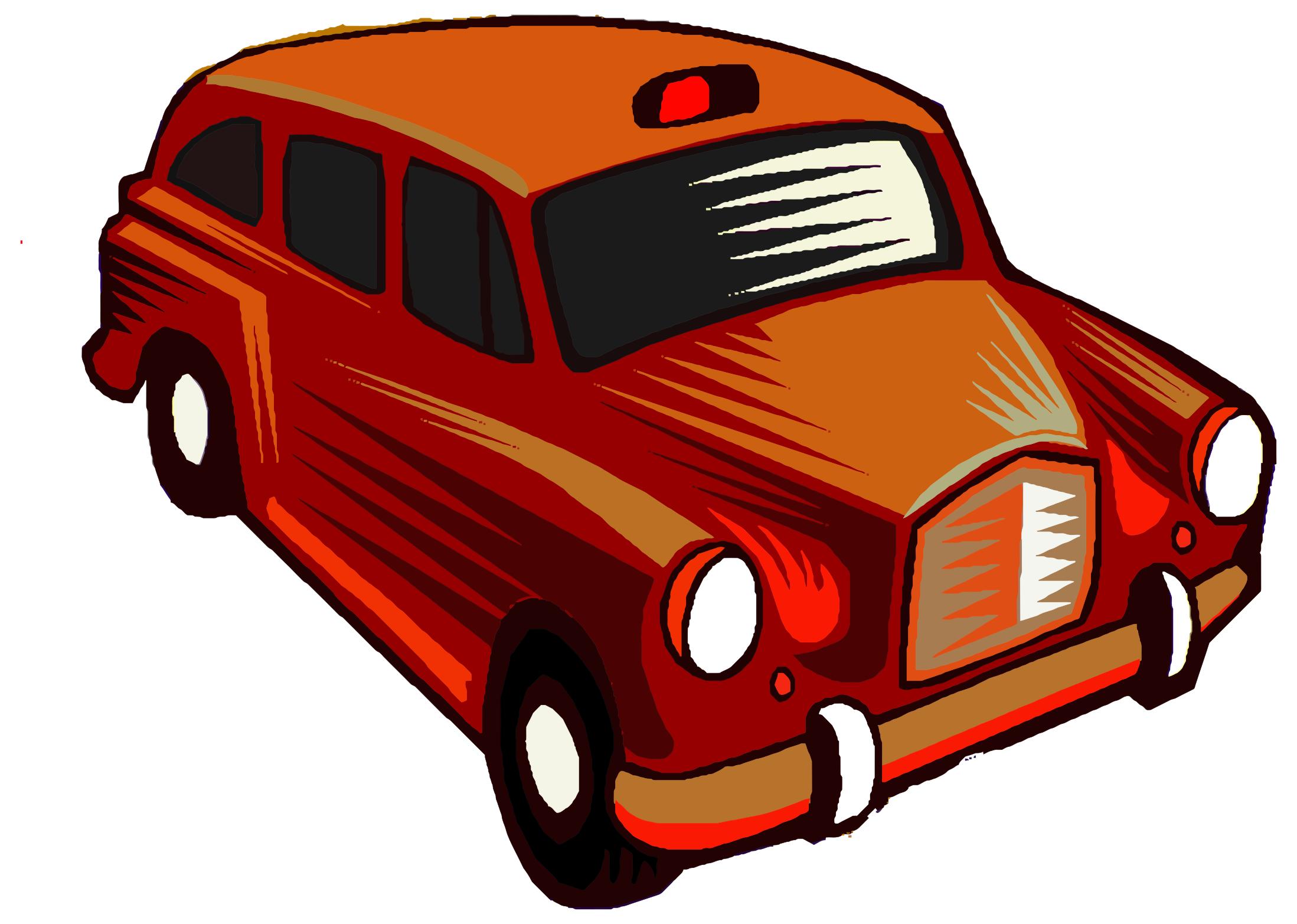 2197x1565 Red Taxi Cab Clipart