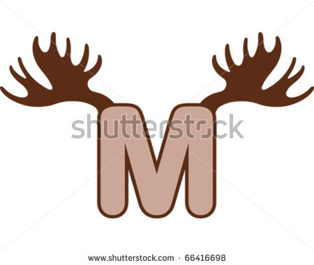 450x380 Moose Antler Clip Art