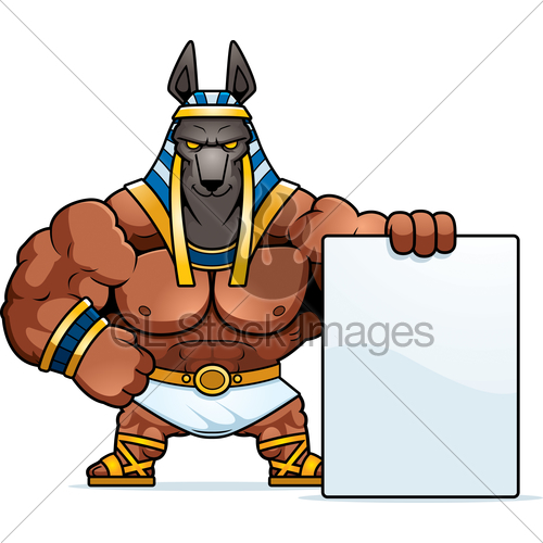 500x500 Cartoon Anubis Sign Gl Stock Images