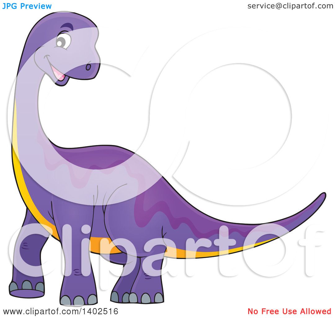 1080x1024 Clipart Of A Happy Purple Apatosaurus Dinosaur