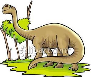 300x255 Apatosaurus Eating Tree Leaves
