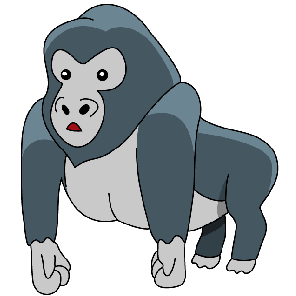 600x600 Gorilla King Kong Ape Clip Art