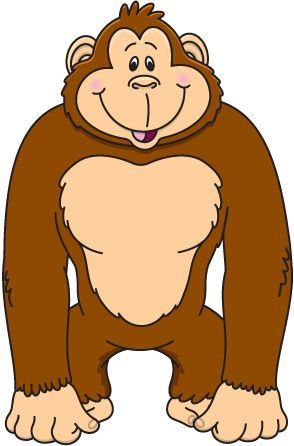 294x446 Clipart Of Ape