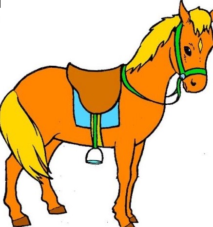 437x466 Horse Colored Clipart Pictures