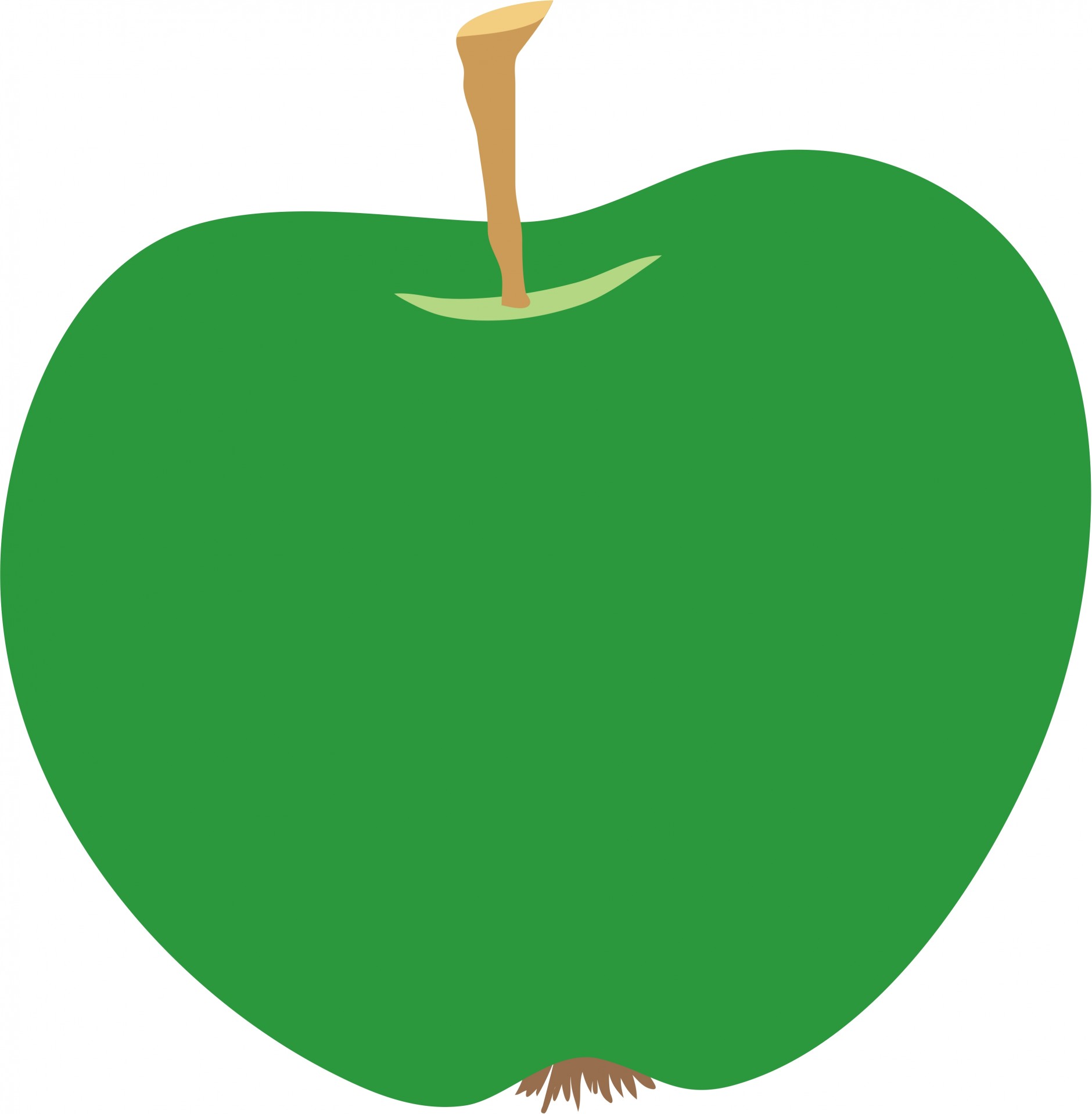 1880x1919 Green Apple Clipart Free Stock Photo