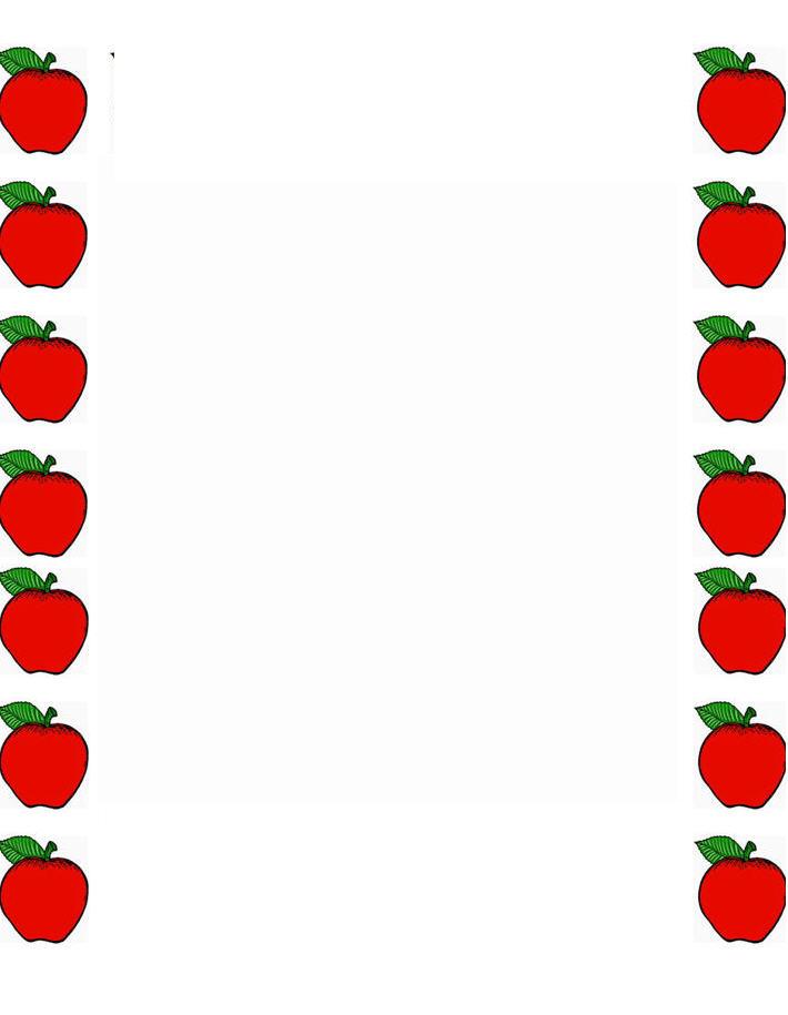 710x915 Apple Border Clip Art