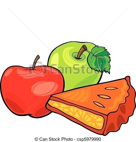 450x470 Clip Art Of Apples Vector Apple Tree And Baskets Of Apples