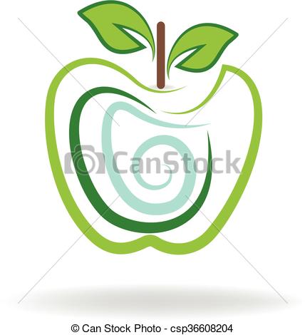 428x470 Apple Logo Abstract Vector Icon Illustration Vector Clipart