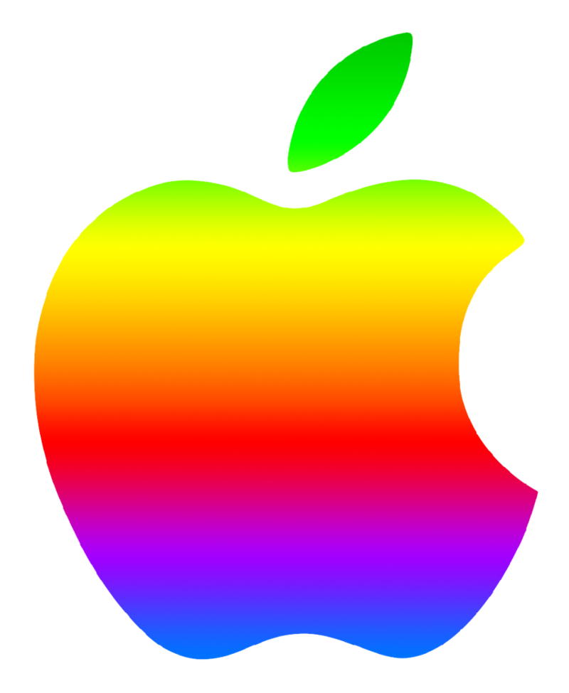 800x975 Colored Modern Apple Logo 2 By Greenmachine987