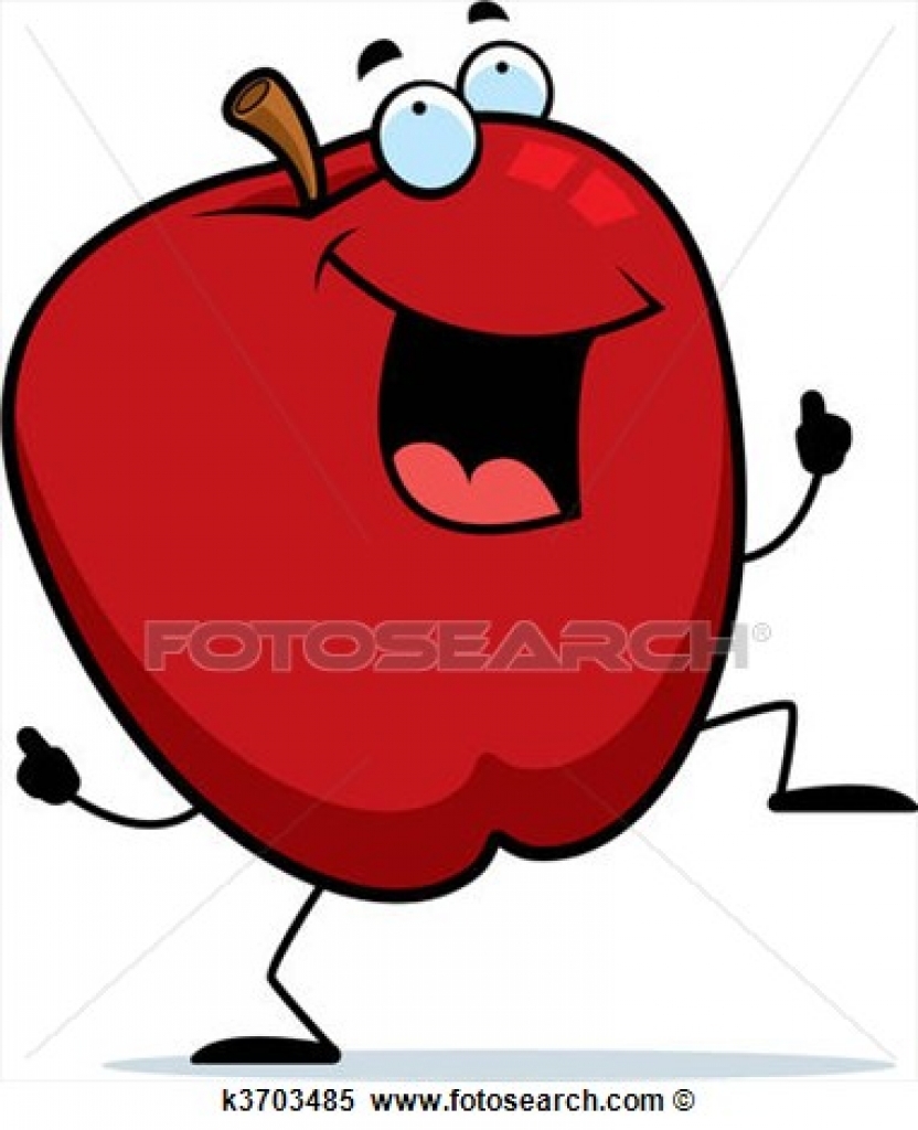 832x1024 Clipart Of Apple Dancing K3703485 Search Clip Art Illustration