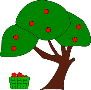 300x296 Apple Tree Clip Art Free Vector 4vector