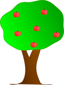 225x298 Apple Tree Clip Art