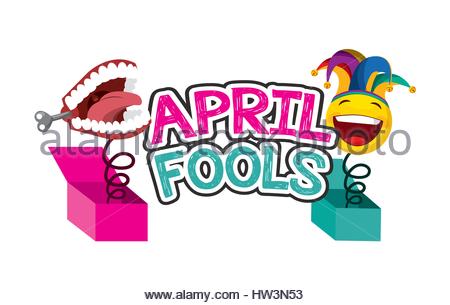 450x305 April Fools Day Chattering Teeth Pictogram Stock Vector Art