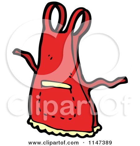 450x470 Cartoon Of A Red Apron