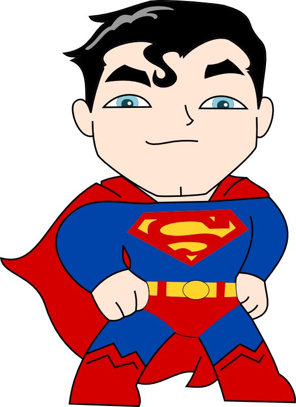 582x800 Superman Clipart