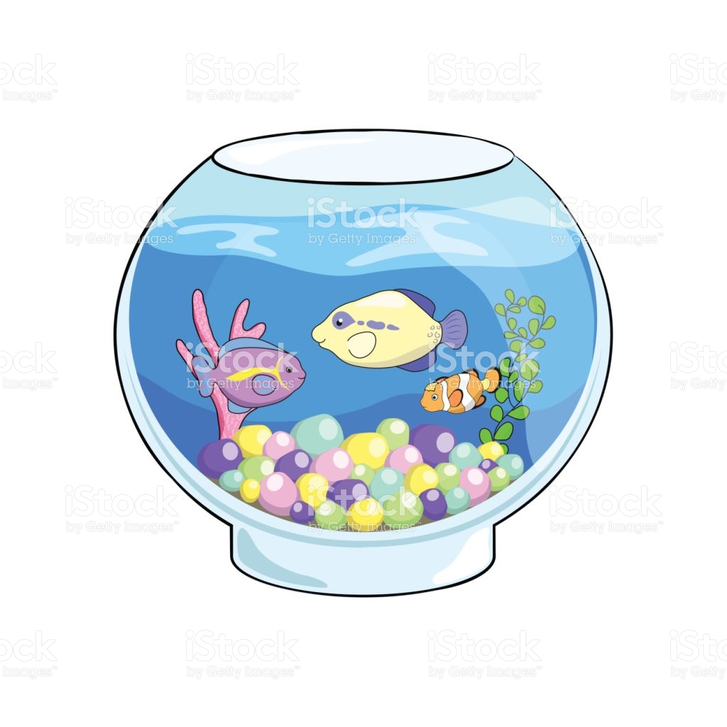 1024x1024 Fish Aquarium Clipart Fish Tank Cartoon Vector Illustration Cute