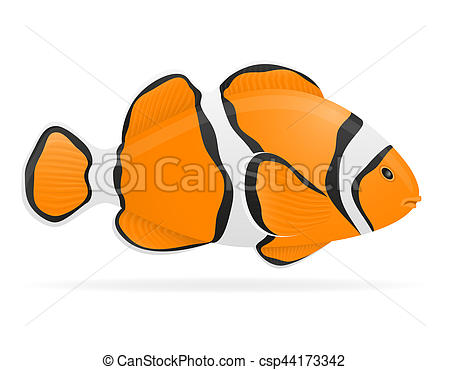 450x370 Aquarium Fish Illustration Isolated On White Background Drawing