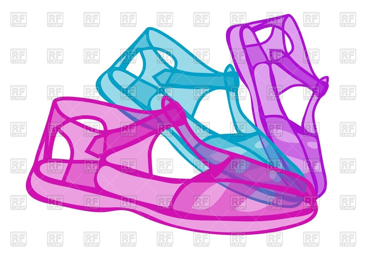 1200x849 Jelly Shoes Royalty Free Vector Clip Art Image