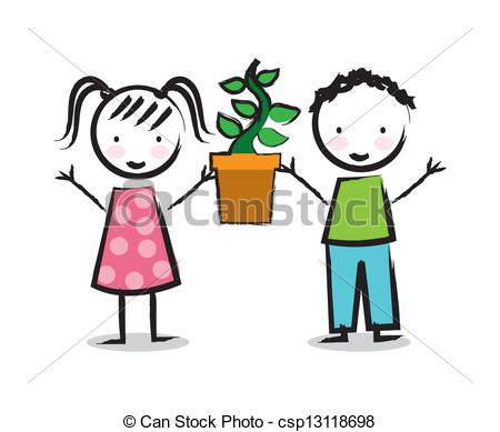 450x389 Arbor Day Over Whitebackground. Vector Illustration Eps Vectors