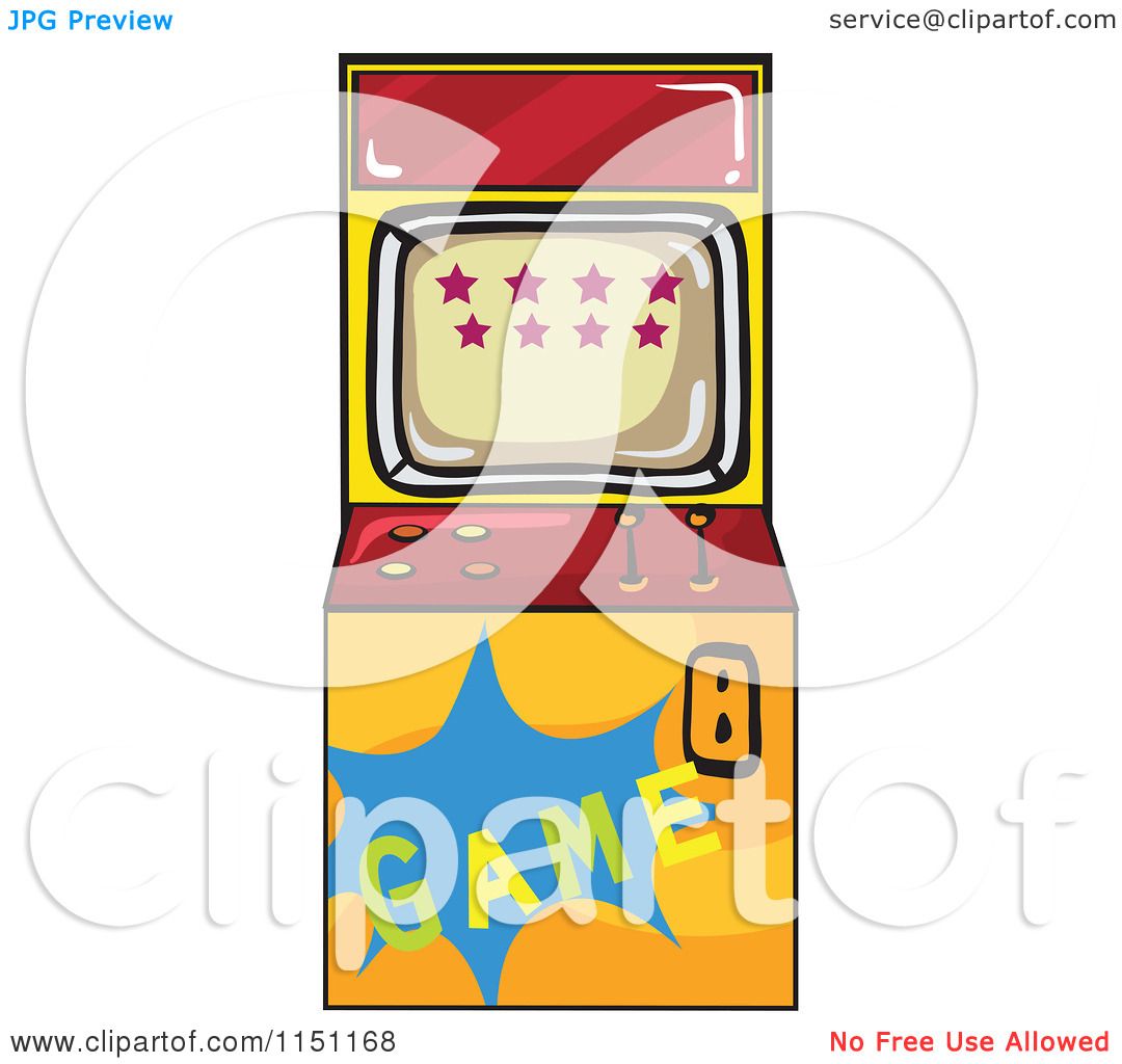 1080x1024 Clipart Of An Arcade Video Game Machine