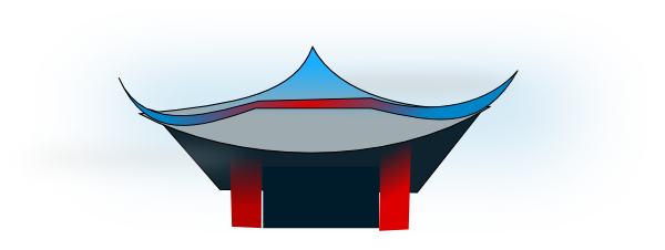 600x226 Chinese Architecture Clip Art