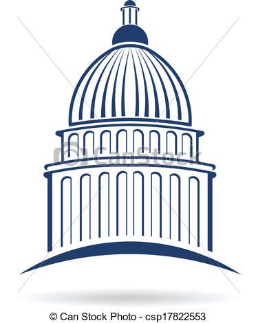 372x470 Clipart Vector Of Capitol Cupula Logo Csp17822553