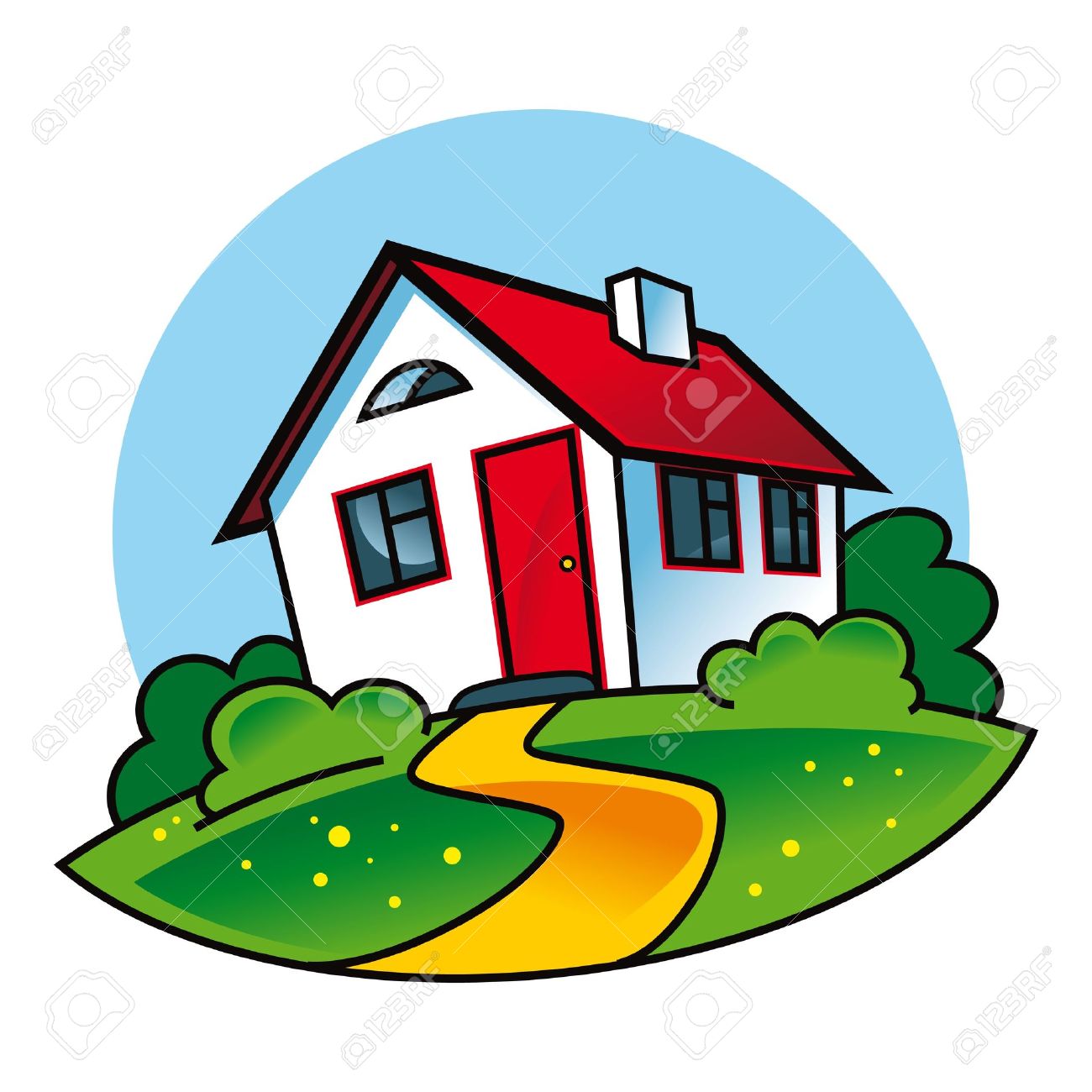 1300x1300 Rural Architecture Clipart