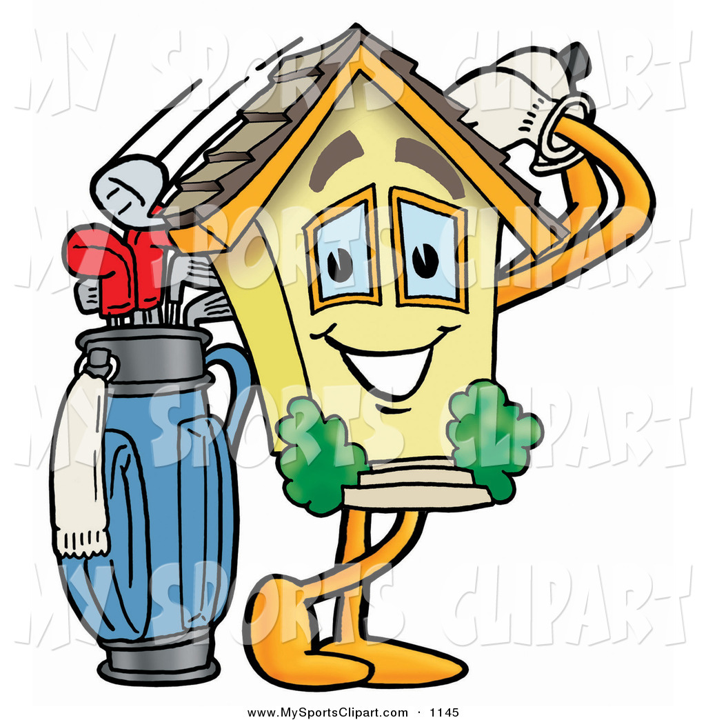 1024x1044 Sports Clip Art Of A Yellow House Mascot Cartoon Character