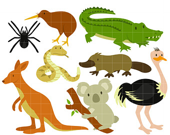 340x270 Aussie Animals Clip Art