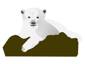 300x225 21811 Polar Bear Clip Art Black White Public Domain Vectors