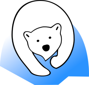 298x282 Polar Bear Clip Art
