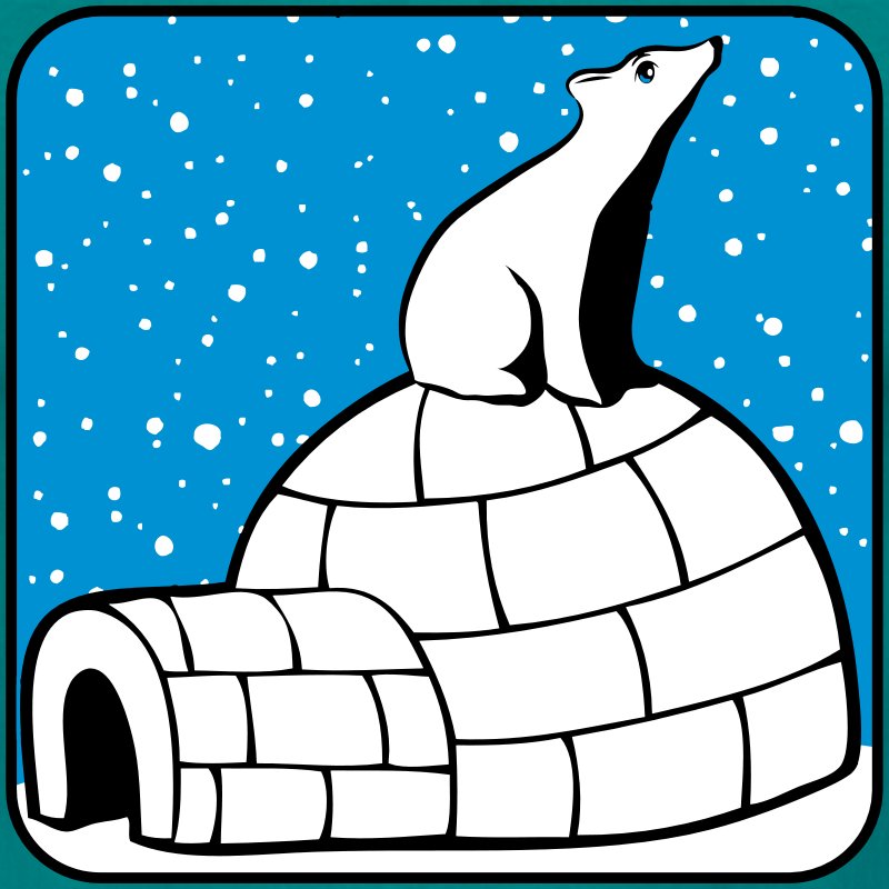 800x800 Polar Bear Igloo Clipart, Explore Pictures