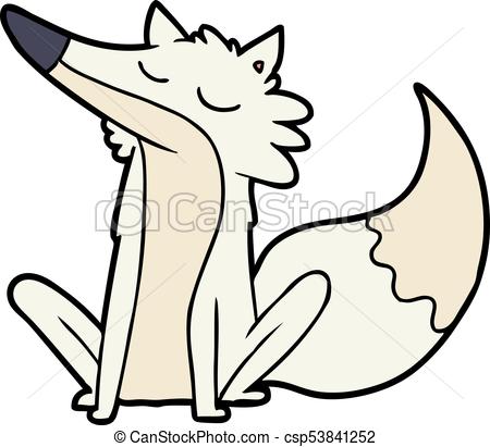 450x411 Cartoon Wolf.