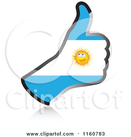 450x470 Clipart Of A Flag Of Europe Thumb Up Hand