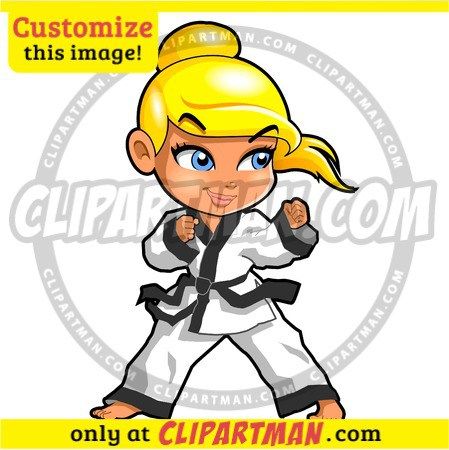 449x450 Taekwondo Cartoon Amp Girl Martial Arts Clipart