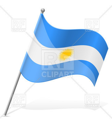 362x400 Wavy Flag Of Argentina Royalty Free Vector Clip Art Image