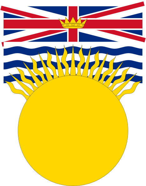 468x595 Flag Of British Columbia Canada Clip Art