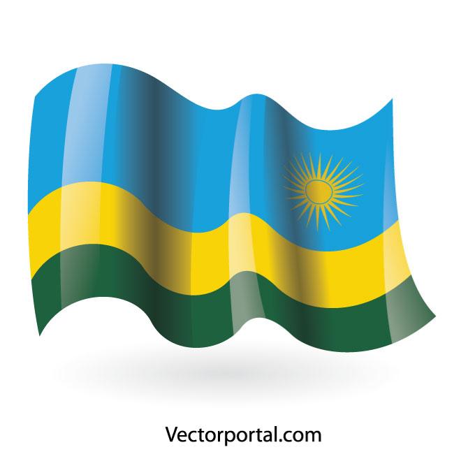 660x660 Rwanda Flag Vector Clip Art